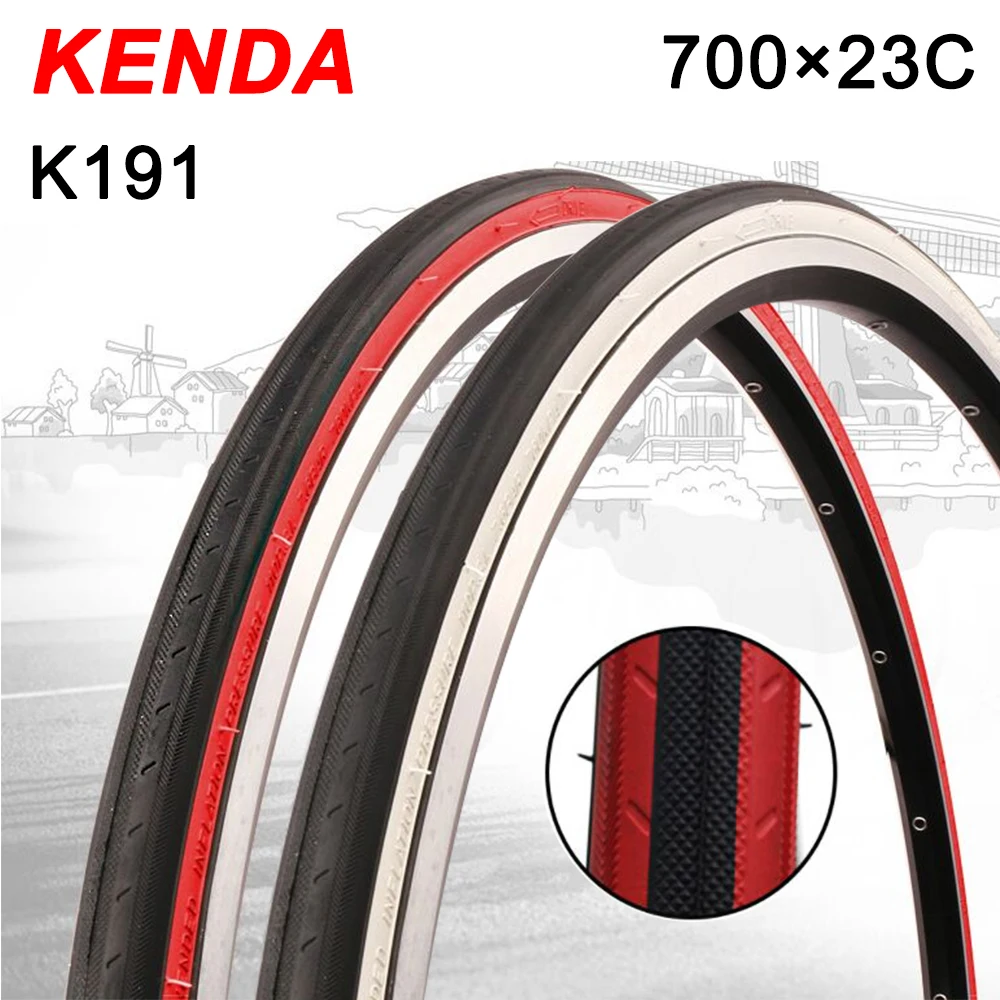 KENDA 700c Tire K191 Bicycle Tires 700&times;23C Road Bike Tyre 7