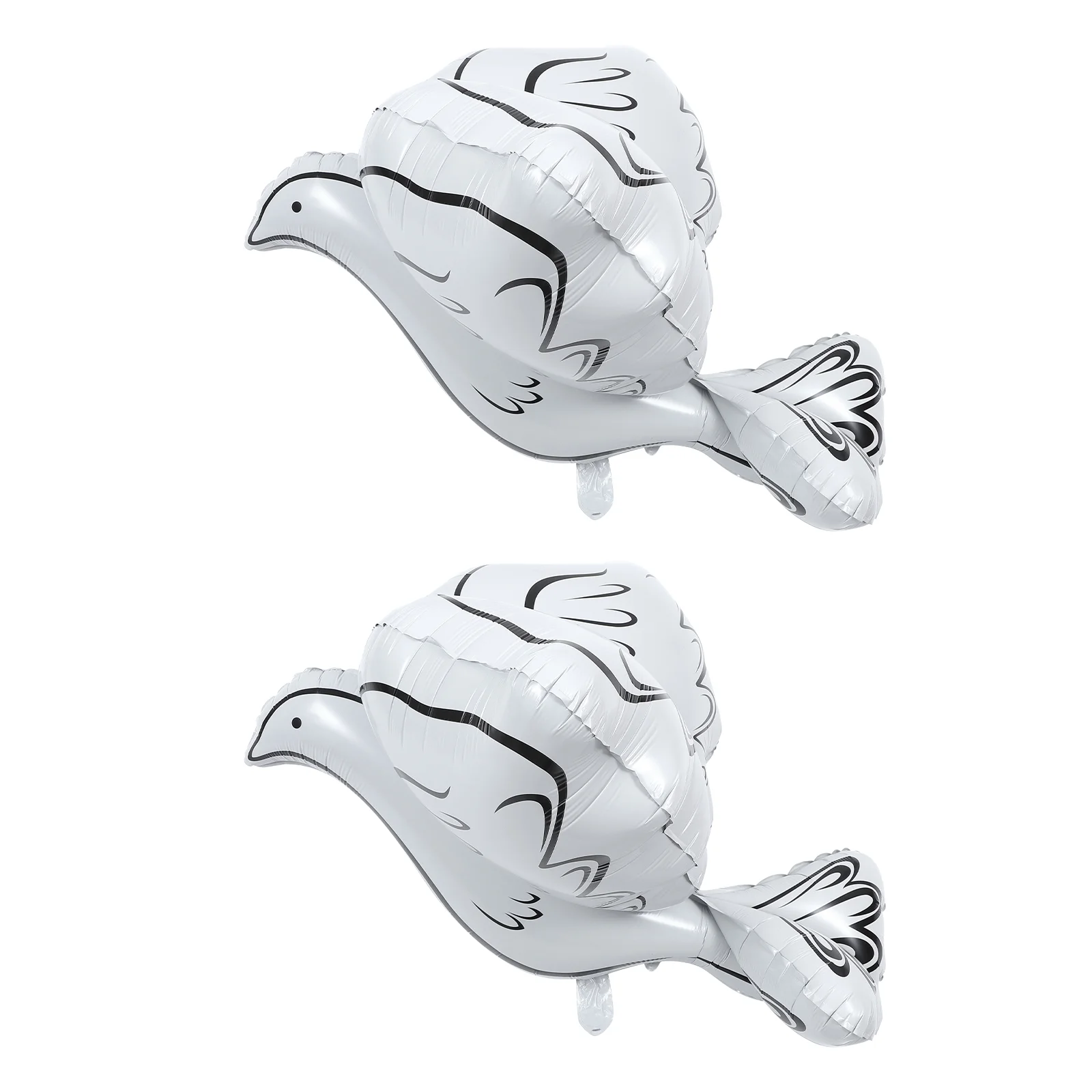 

2 шт., металлические белые воздушные шары, 65 х65х62 см