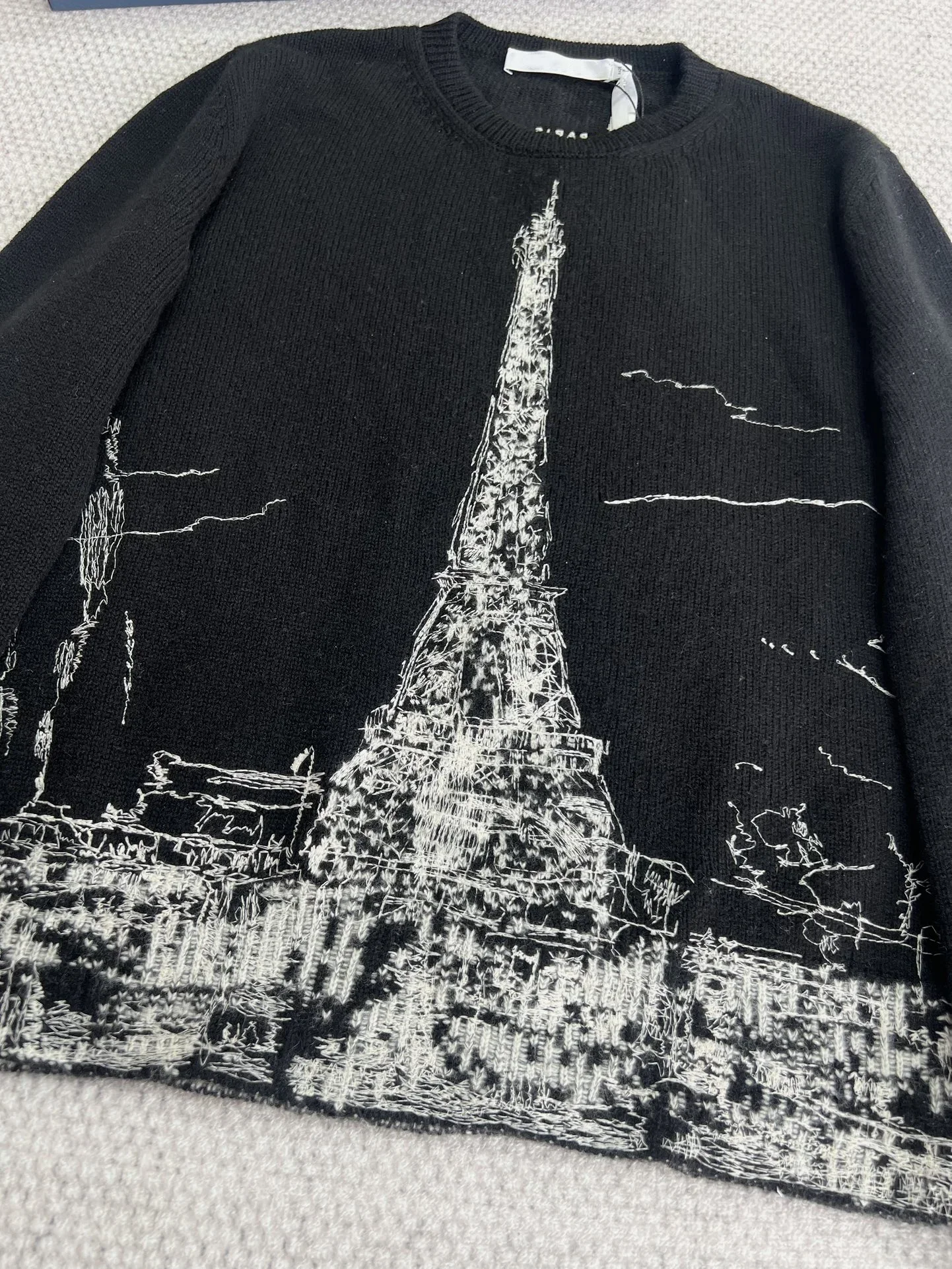 Свитер-свитшот женская одежда блузка женский топ осень 2024 кашемировый вязаный