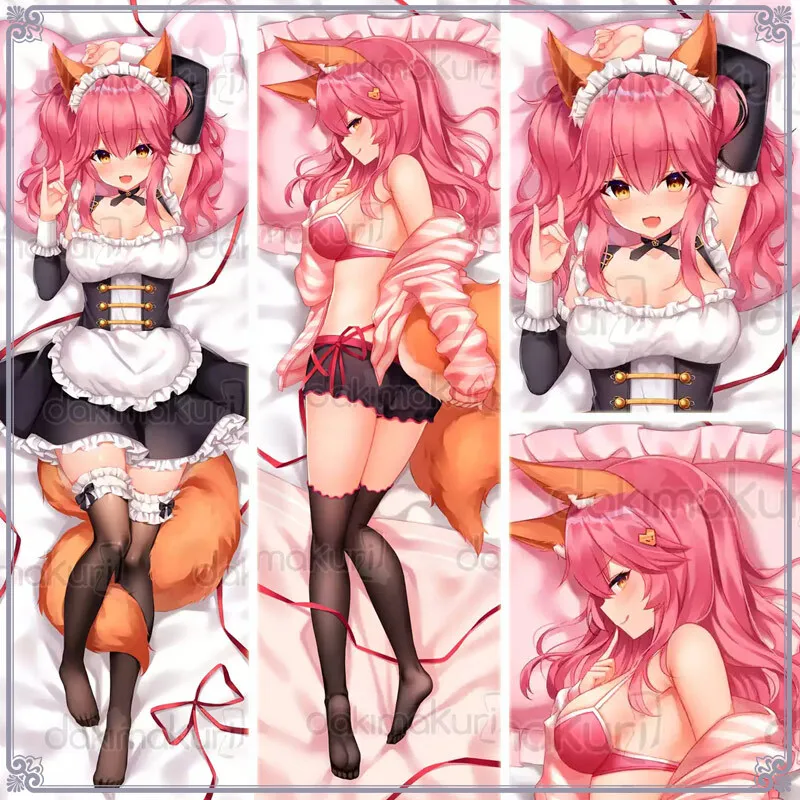 Japanese Anime Fate/Grand Order Tamamo No Mae Sexy Dakimakura Otaku Cushion Christmas Pillow Cover Gifts MD