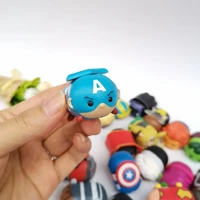 q version cute cartoon action figures 2cm hero model toy capsule toys gift for children collection hot sale for miniature gift