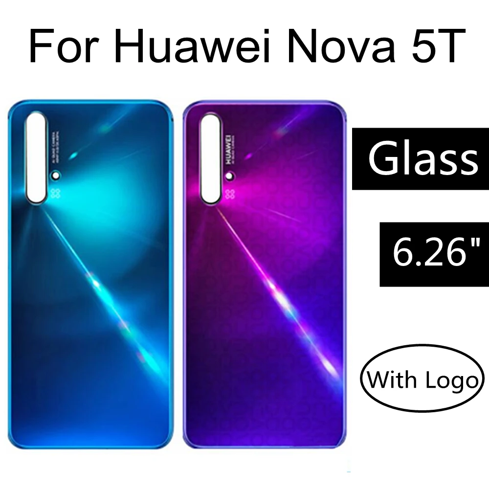 

6.26" Back Glass Panel For Huawei Nova 5T Battery Cover Rear Housing Door Case For Huawei Nova 5T Back Battery Cover