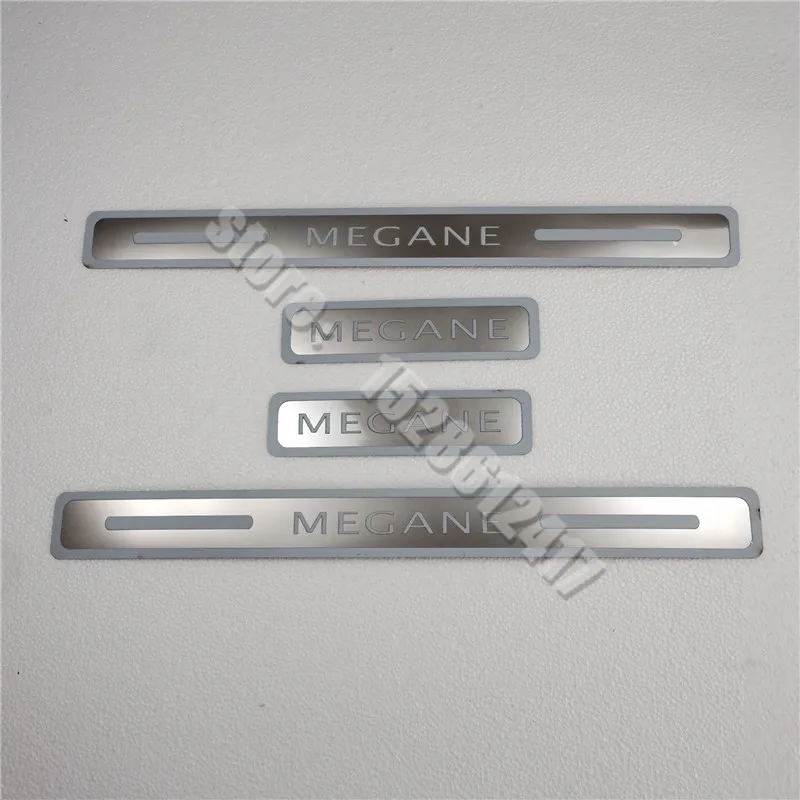 

Аксессуары для Renault Megane 2009-2020 2021 20224 Накладка на порог защитные наклейки на порог педаль Стайлинг автомобиля