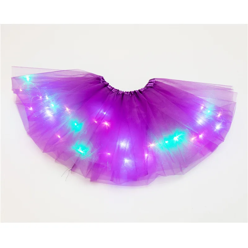 

Kids and adult women Tutu Skirt Glitter Clothes Pettiskirt Princess ball gown Tulle Dancewear led Light Ballet Party miniskirt