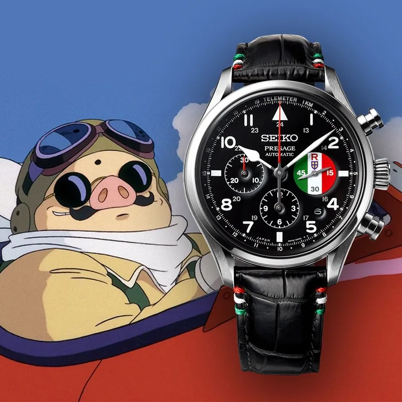 

Новинка, Лидер продаж, мужские часы Seiko X с красной свиньей пленкой, черно-белый циферблат, удобный стиль для отдыха, часы с таймером и кодом, светящиеся