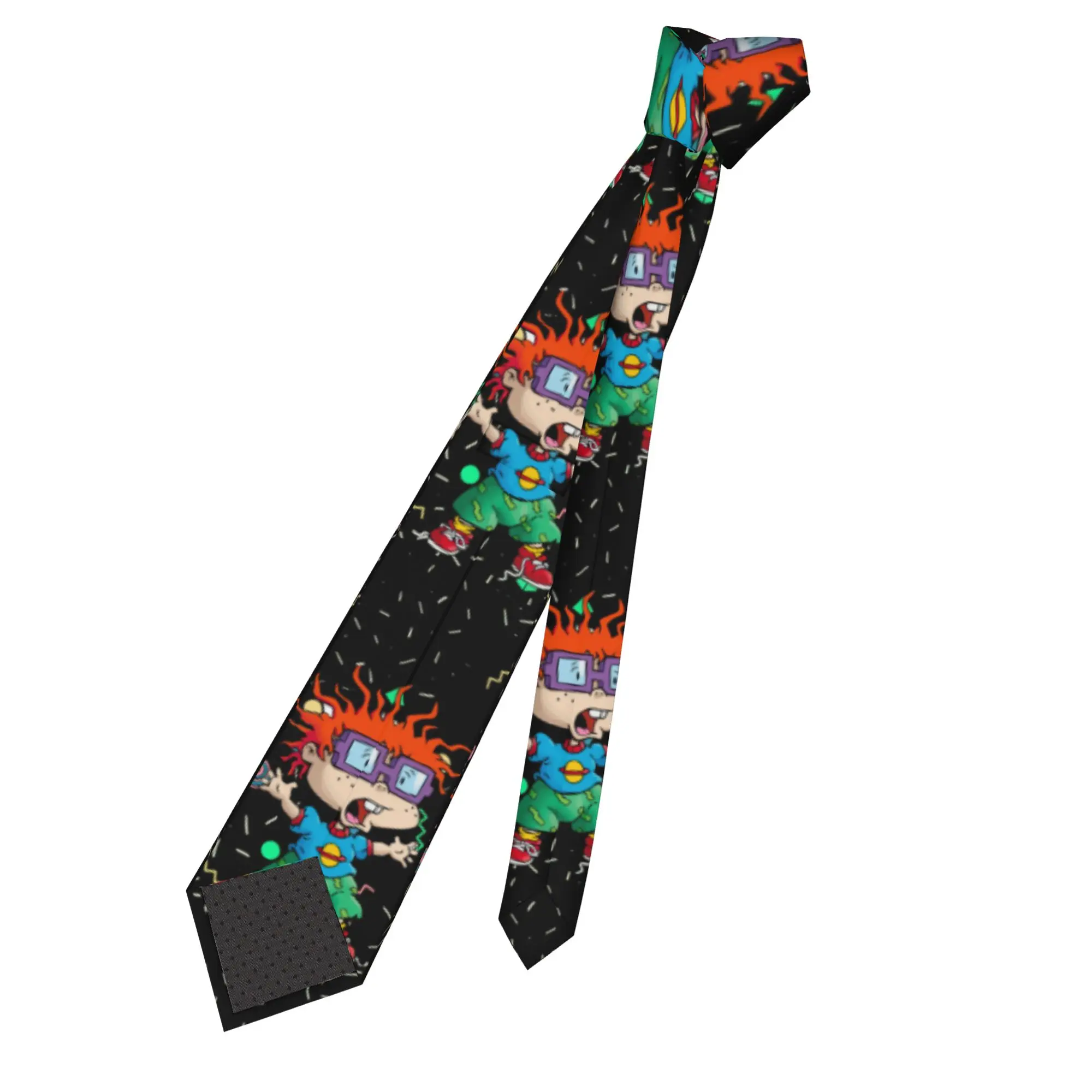 Галстук с персонажем мультфильма Чакки Финстер из Rugrats, милый и забавный галстук для мужчин, для повседневной носки, качественный галстук с воротником, аксессуары для галстуков на заказ, DIY (art.: 3920dae07911a) - 3920dae07911a