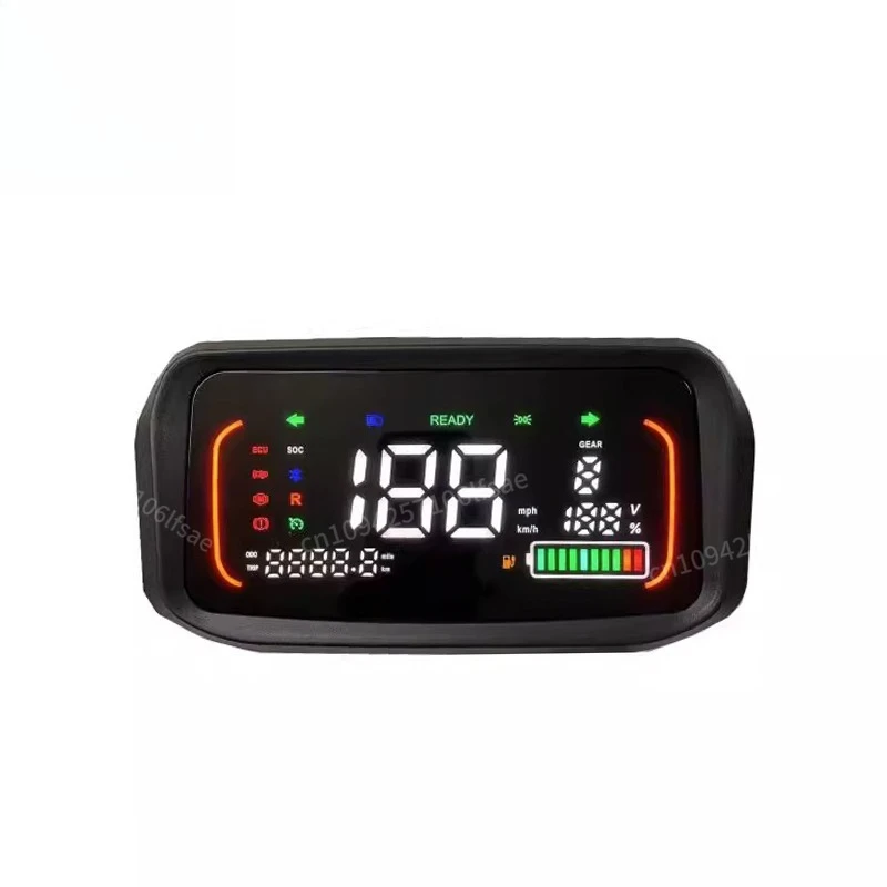 

N7 цветной ЖК-дисплей 48 В 60 В 72 В 96 В литиевая батарея мото приборная панель инструмент One-LIN для контроллера Votol и Fardriver