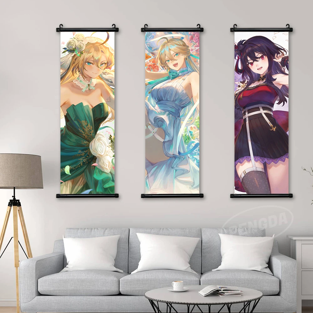 

Настенное изображение на холсте Fate Grand Order Altria Pendragon, картина, печать, игровой постер Medea, Висячие свитки, украшение для дома