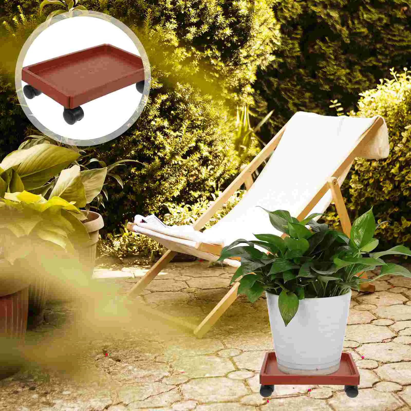 

Поднос для растений, бонсай, искусственные подносы, комнатные держатели для растений, пластиковые горшечные подносы, садовый роллер для цветов