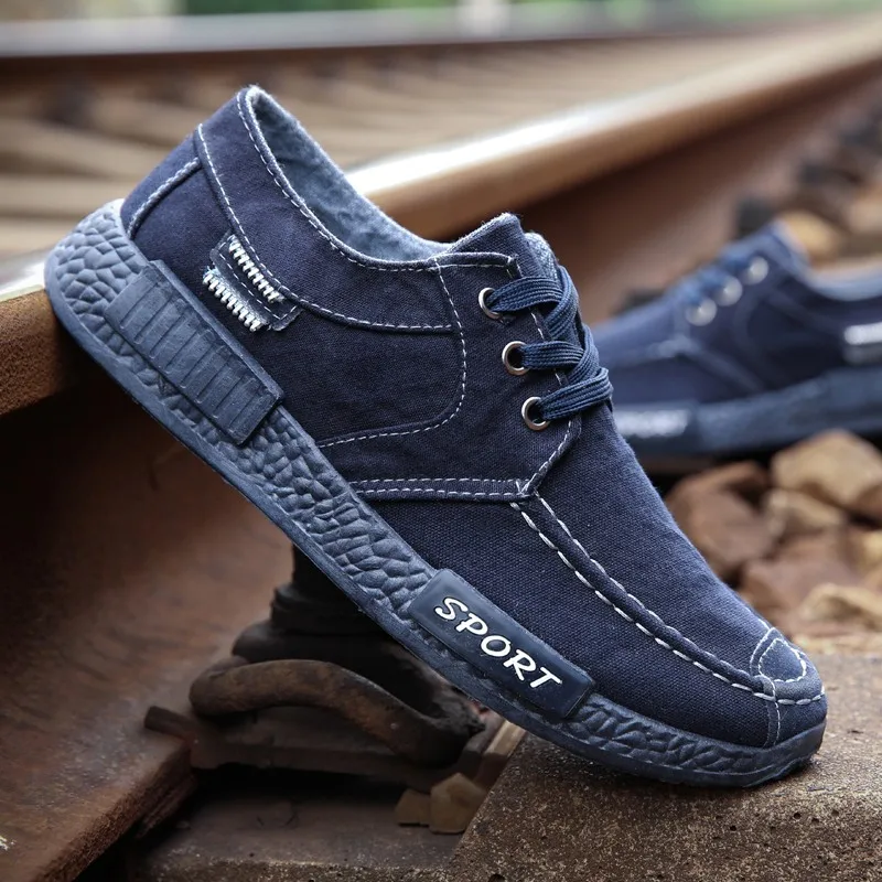 

Spring new canvas shoes old Beijing cloth shoes breathable men's sneakers working men's shoes sneakers for men zapatos hombre