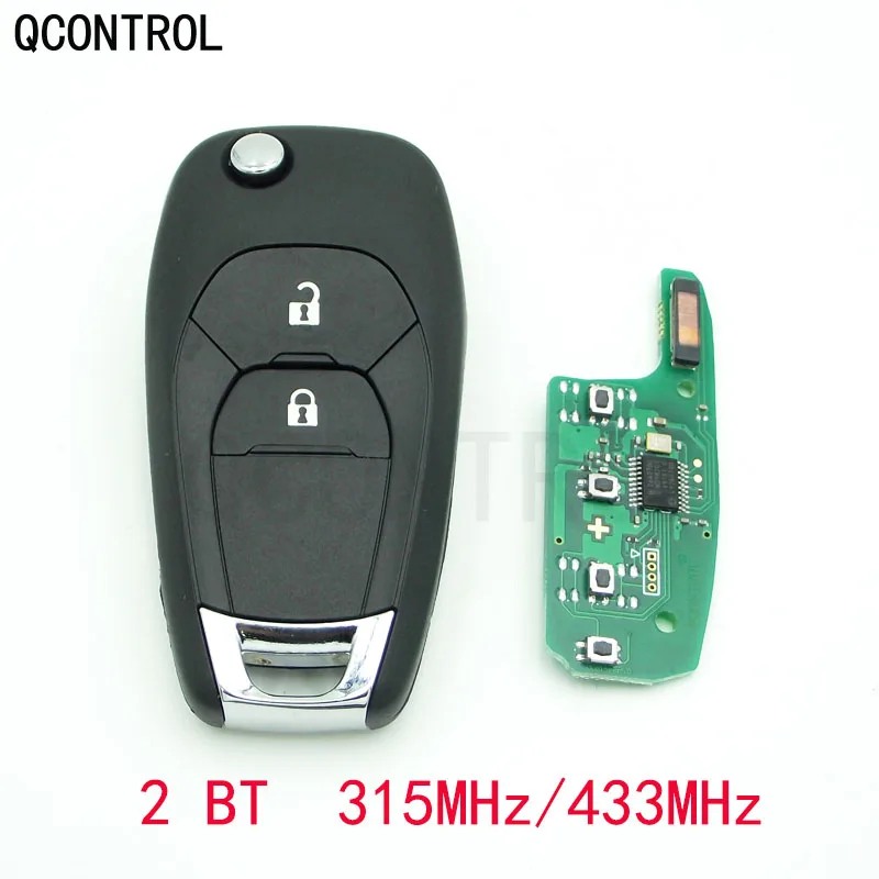 

QCONTROL 2 Button Smart Remote Key Fob For Chevrolet Aveo Cruze 2014-2018 315MHz/433MHz With ID46 PCF7941 Chip