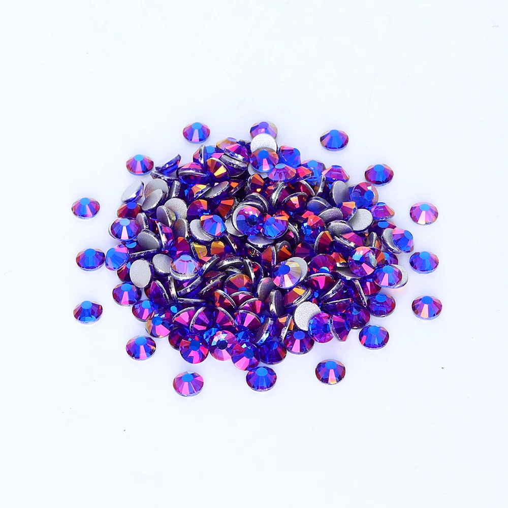 Высококачественные стеклянные бриллианты без горячей фиксации кристаллы с