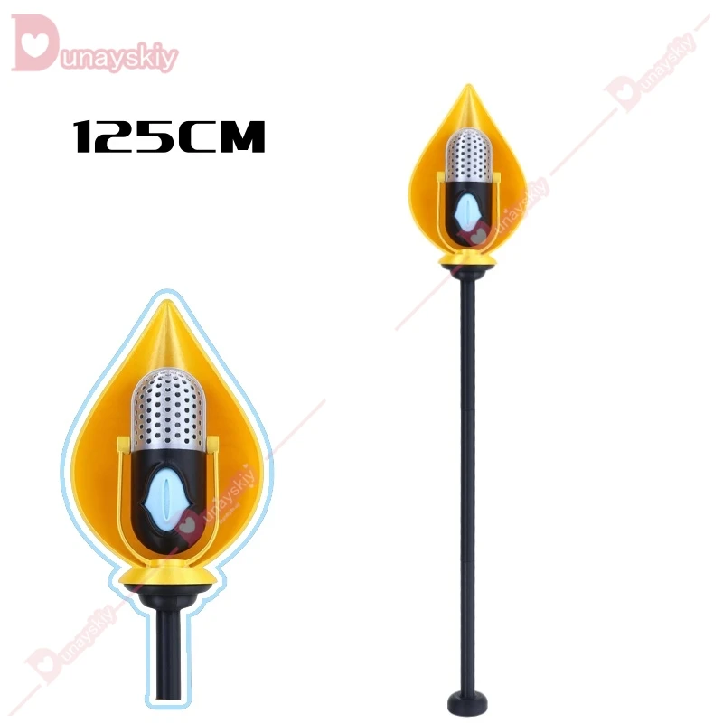 Аниме ALastor Косплей персонал отеля микрофоны 3D ПВХ тростник Золотой реквизит