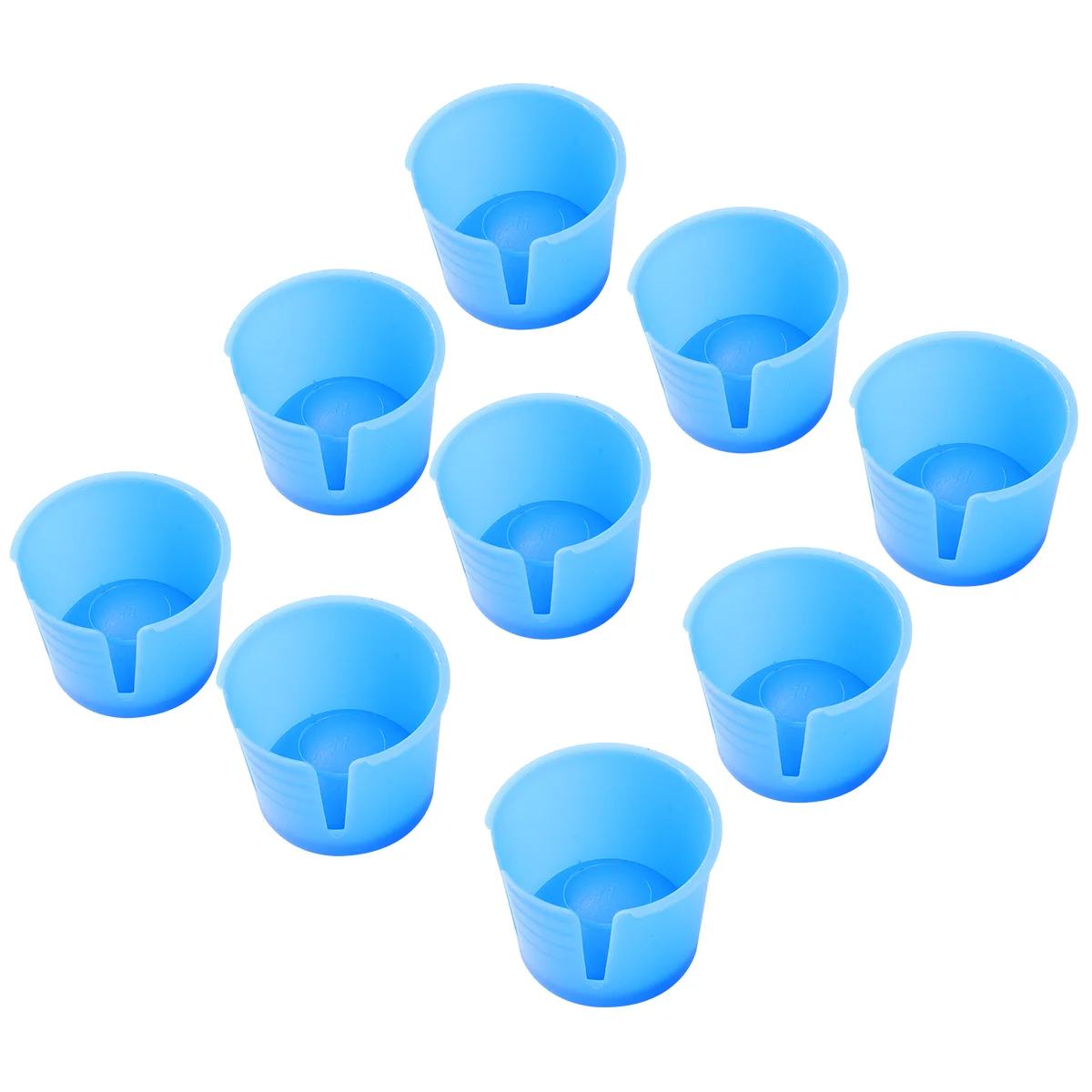 

50pcs Dappen Dish Mixing Bowls Small Plaster Cup Container For Nails Blue