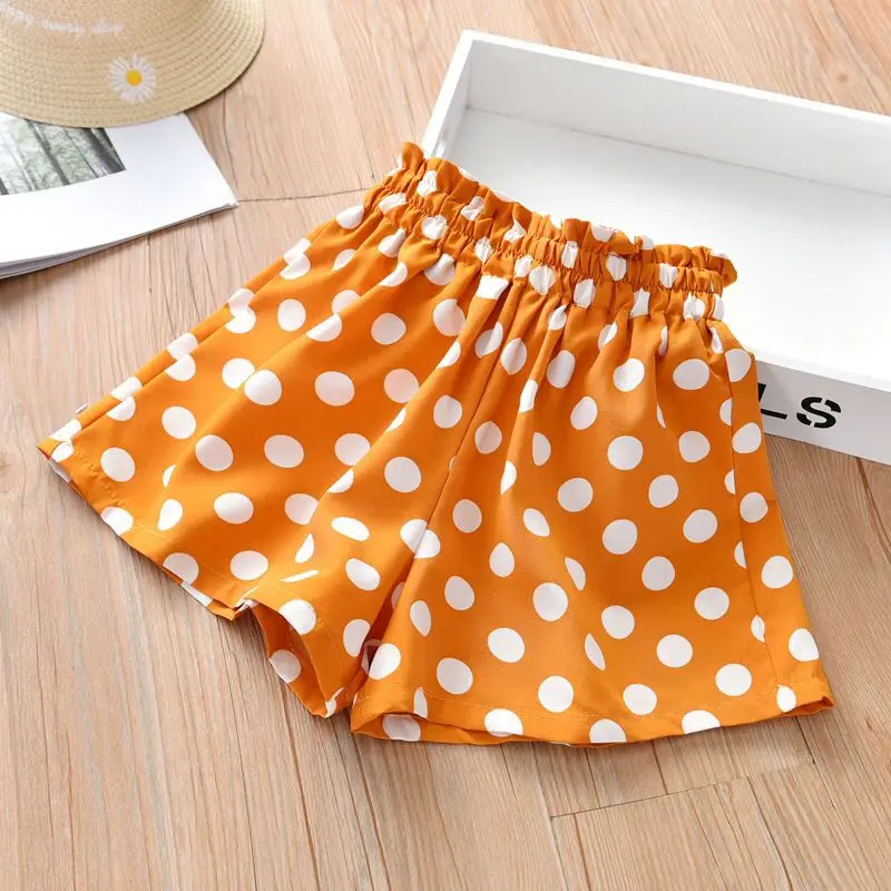 

Children Shorts Summer Cute Wavelet Dot Skirt Comfortable and Breathable Casual School Style Short Pants Kids Clothes Girls 8 5Y