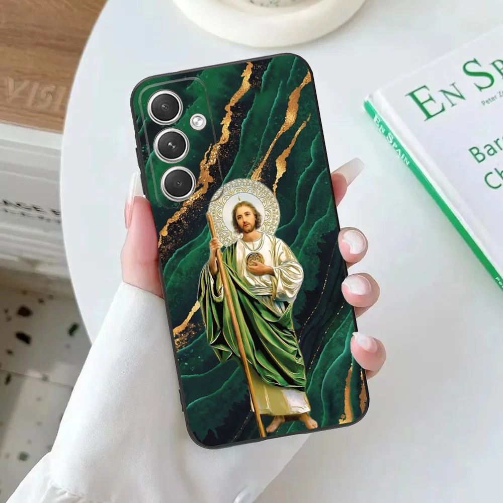 Чехол для телефона San J-Judas Tadeo Samsung Galaxy A20 A21s A22 A31 A32 A52 A53 A72 73 A80 A91Мягкий черный чехол