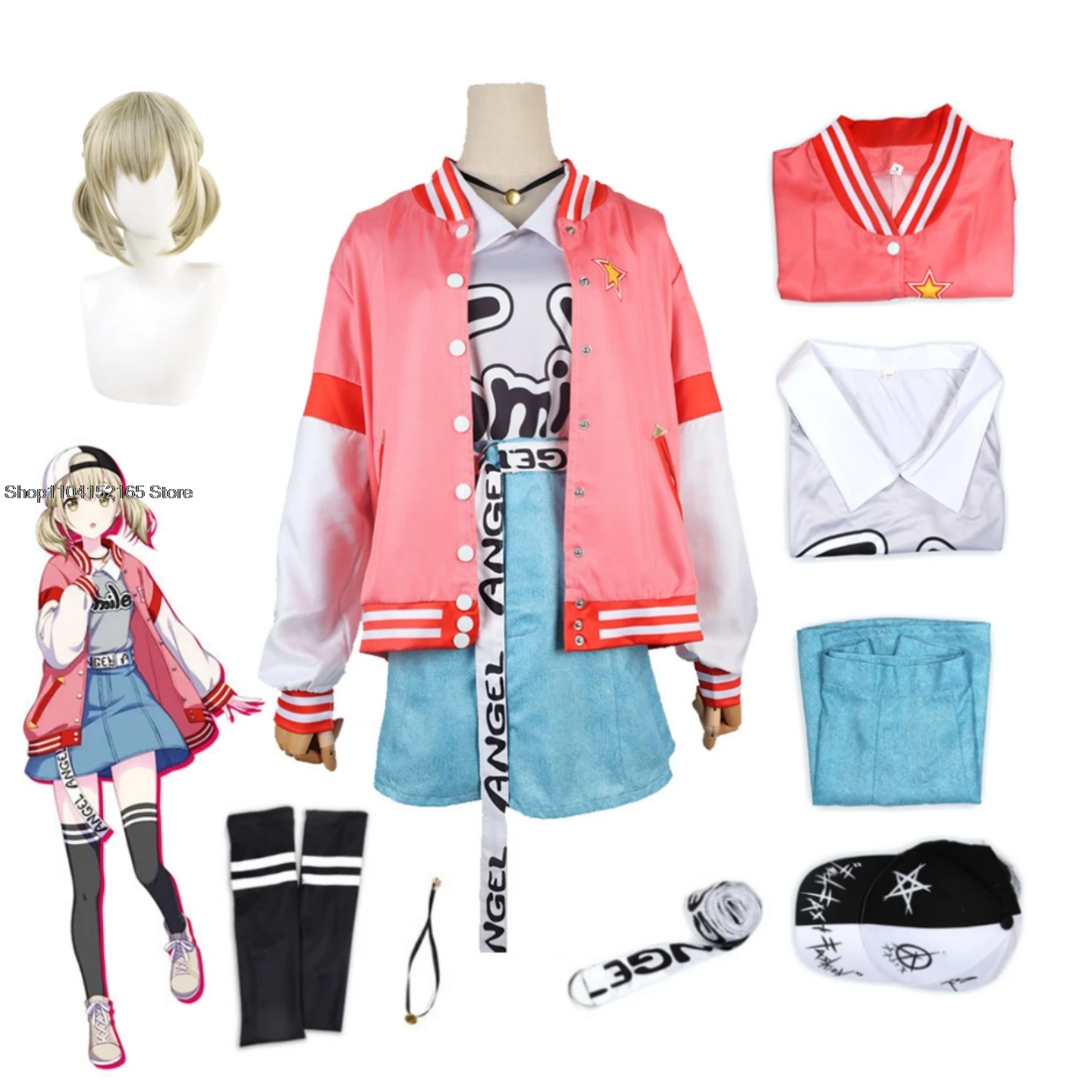 Аниме Miuk Project Sekai Colorful Stage Azusawa Kohane Косплей Костюм Карнавальные костюмы на Хэллоуин