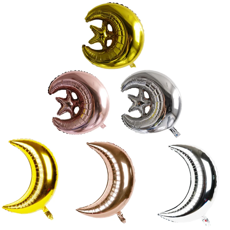 

Eid Mubarak Decoration Moon Star Aluminum Film Balloon Islam Muslim Event Party Supplies Islamic Ramadan and Eid Decorations