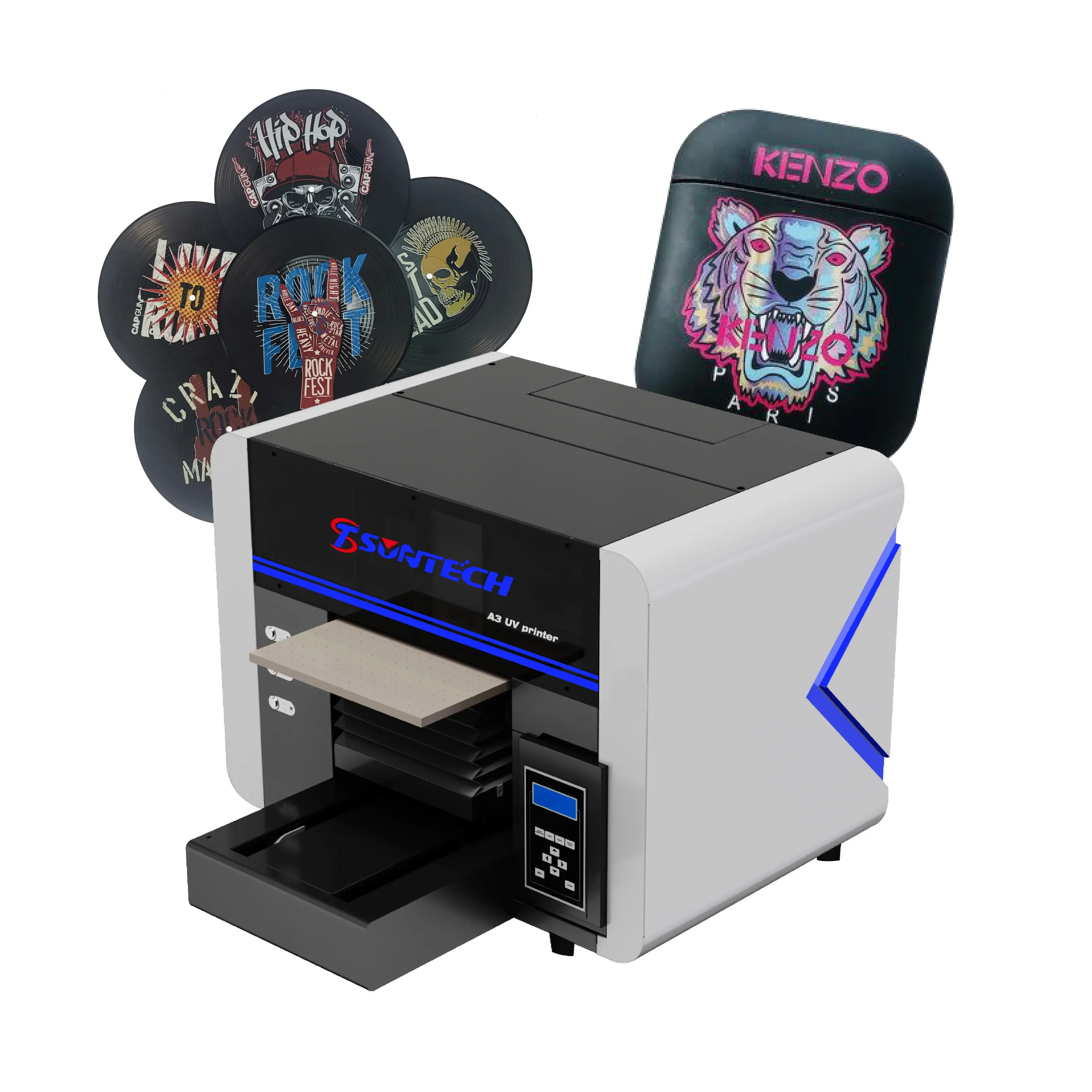Suntech mini business a3 3040 УФ цифровой небольшой планшетный принтер для кристаллов / чехла