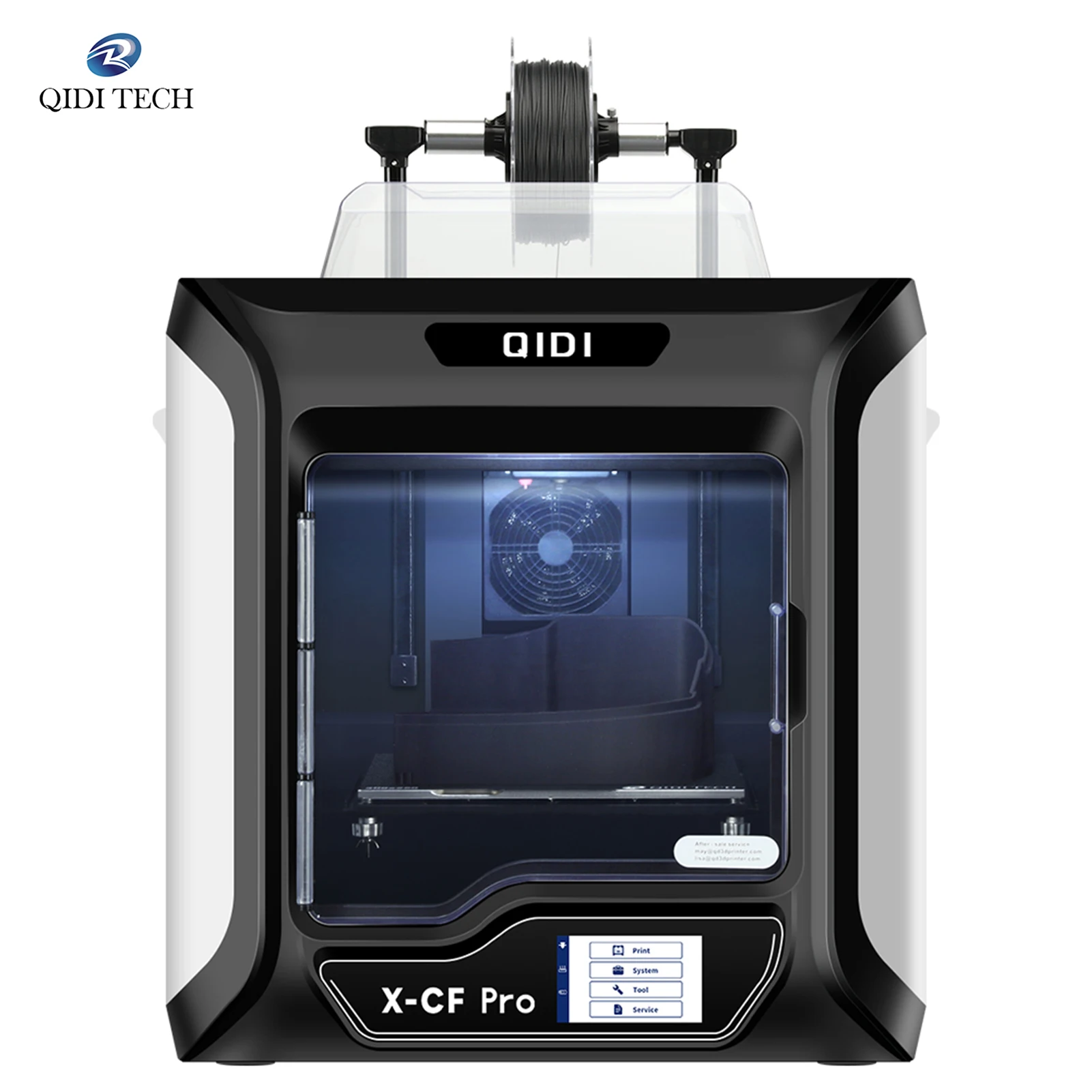 

QIDI TECH X-CF-Pro 3D Printer Desktop Intelligent Industrial Grade with 5inch Touchscreen WiFi Printing Upgraded XYZ Structure