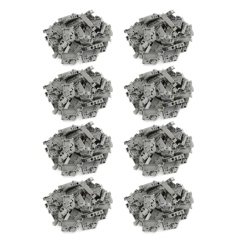 

400Pcs 35Mm DIN Rail Terminal Block End Stopper Mounting Clips