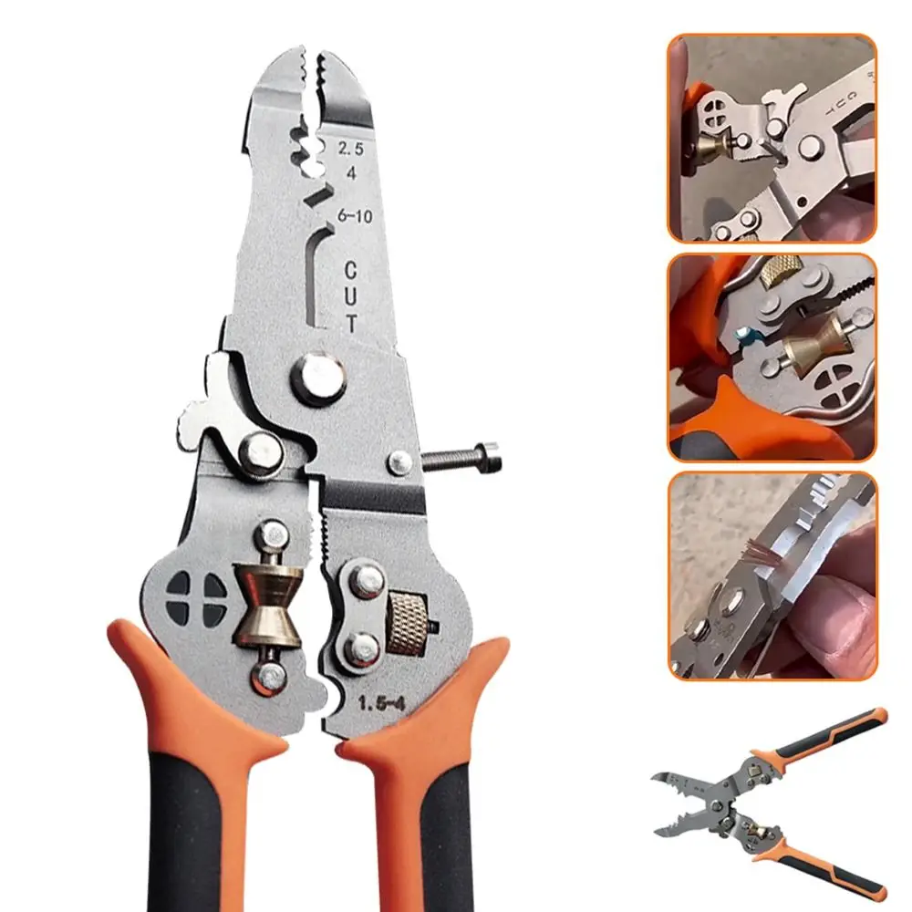 Съемник для зачистки проводов 10 в 1 автоматические регулируемые обжимные клещи
