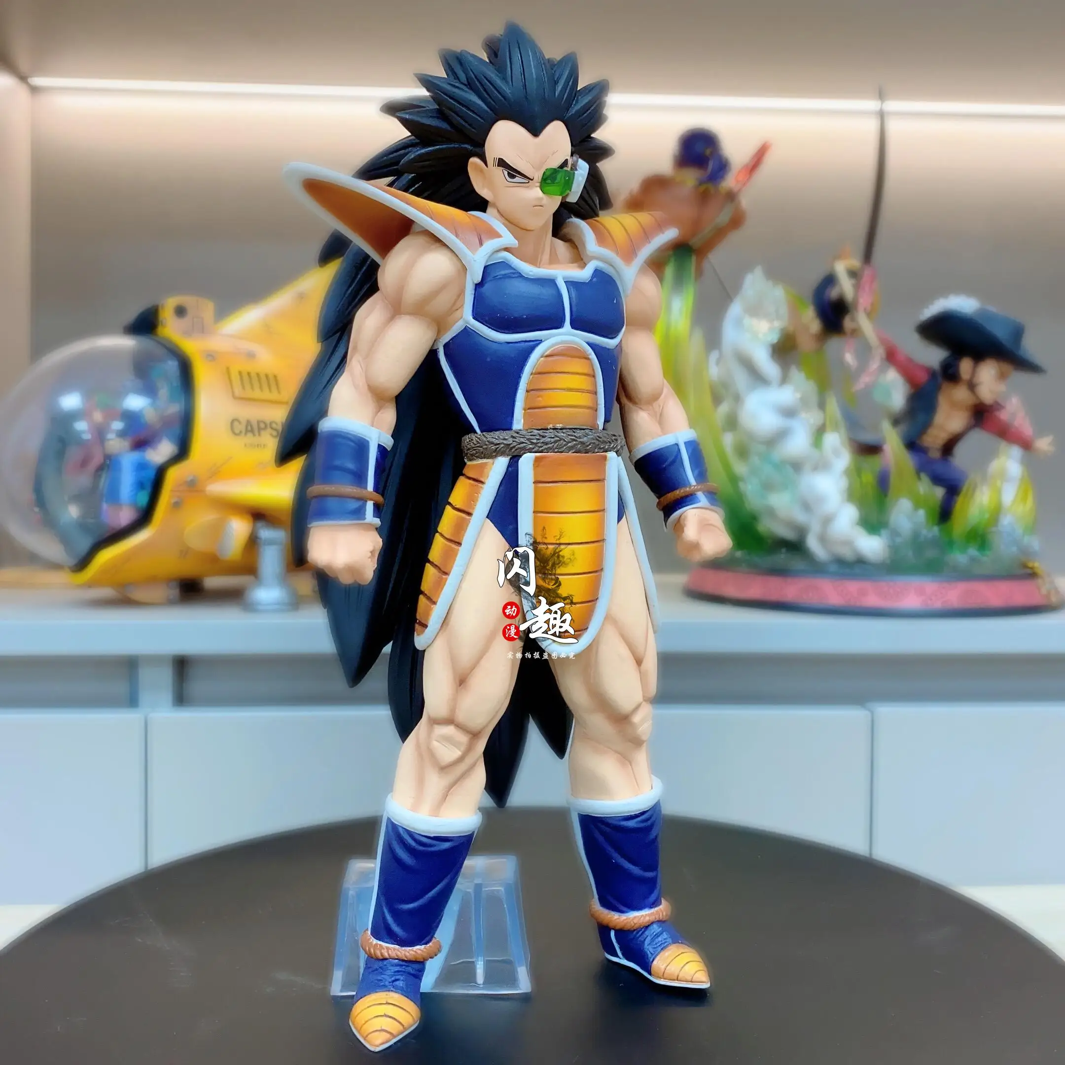 

Genuine Dragon Ball Action Figure Earth Invasion GK Battle Suit Raditz Magic Anime Model Decoration