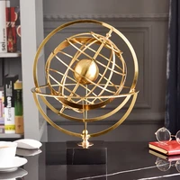 european style metal ornaments earth instrument creative american living room study wine cabinet office desk surface panel decor
