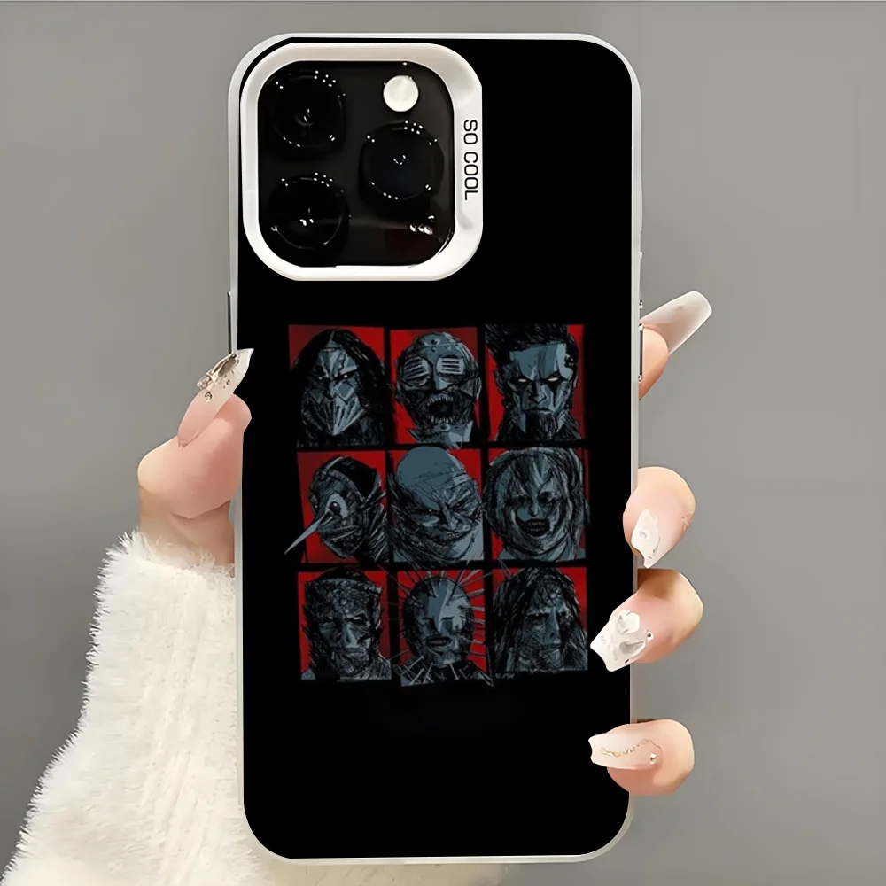 Психологический чехол для телефона Band S-SlipknotS iPhone 14 16 15 11 12 13 Pro Max Mini Plus