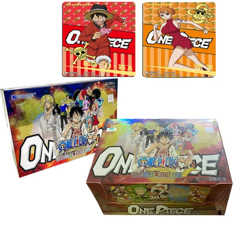 

New One Piece Game Collectible Cards Box Anime Cartas Tcg Luffy Zoro Sanji Nami Card For Family Children Christmas Toys