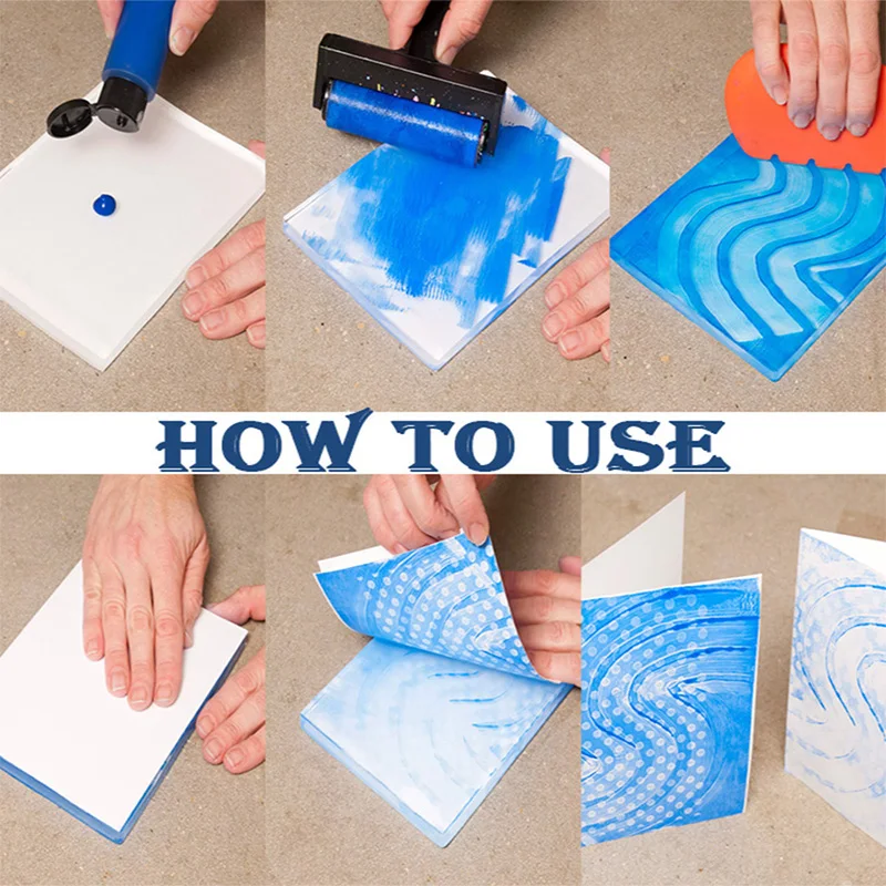 Маленькие полимерные мягкие пластины-гелевые пластины в ассортименте для Monoprint