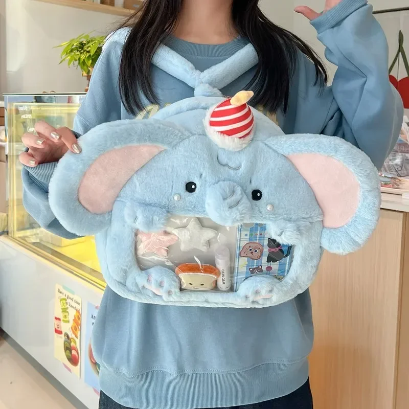 Японский Плюшевый Рюкзак Мори С Героями Мультфильмов Большая Вместимость