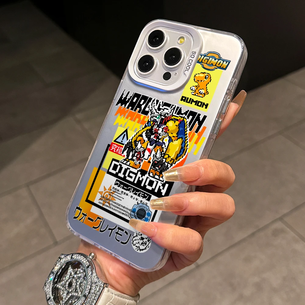Фото Чехол для телефона Digimons Adventures Agumons для Samsung Galaxy S26 S25 Edge S24 S23 S22 S21 FE S20 Ultra Plus 5G, серебристый, жесткий чехол №3