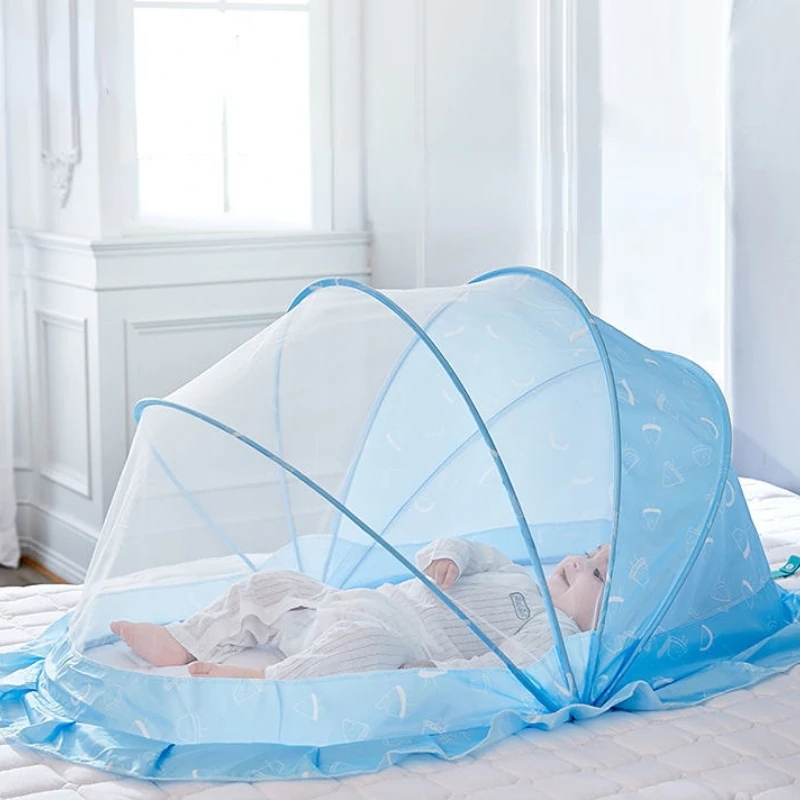 Складная москитная сетка для новорожденных, накидка на кровать, для защиты от комаров