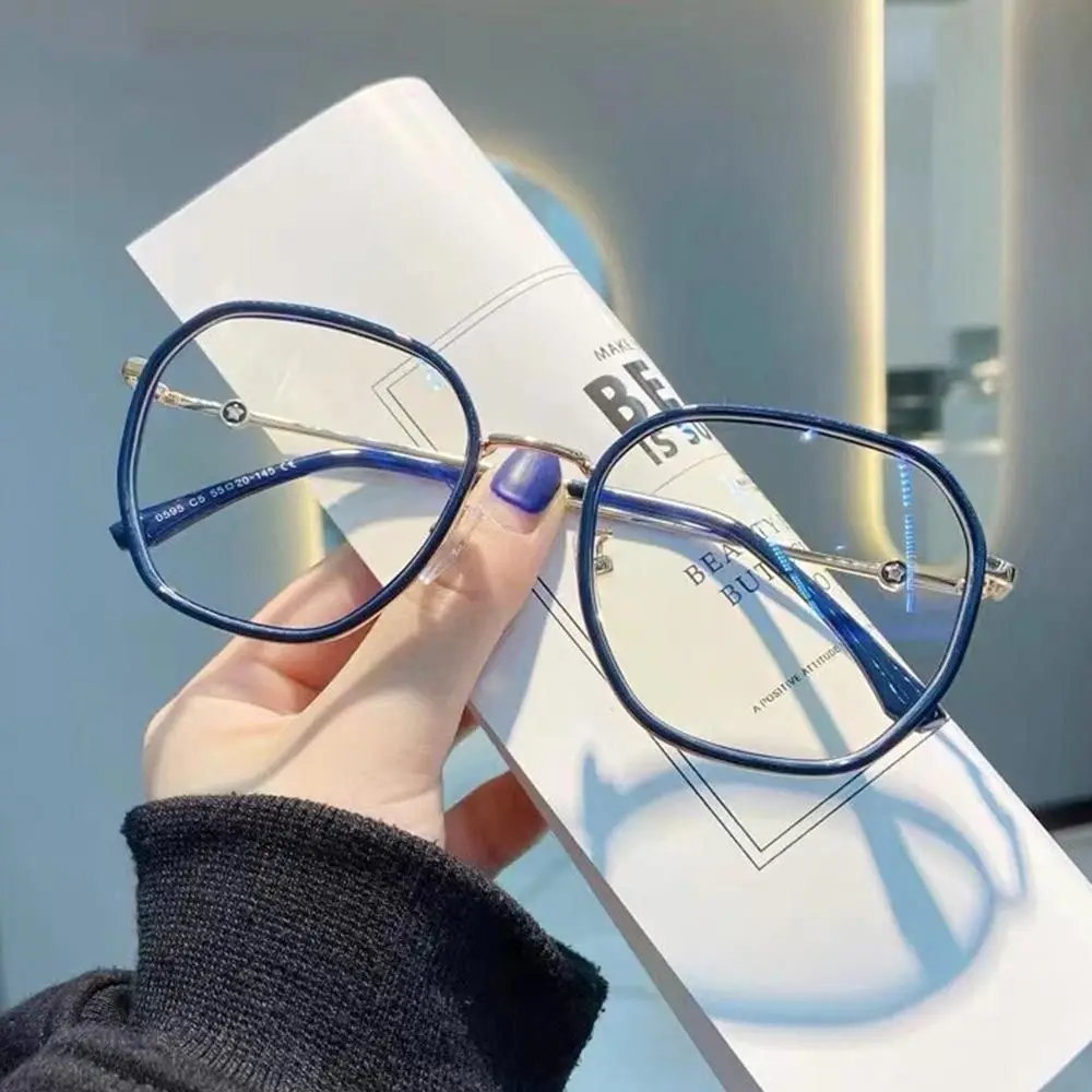 

Классические очки с защитой от синего света, женские и мужские оверсайз оптические очки с защитой глаз, ультратонкие очки, офисные очки для ...