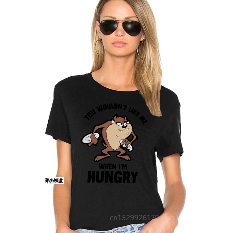 Мужские футболки футболка с подарочным принтом тазманианя дьявола голодный