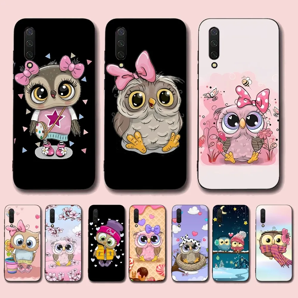 

Cartoon Cute Owl Phone Case For Xiaomi Mi 5X 8 9 10 11 12 lite pro 10T PocoX3pro PocoM3 Note 10 pro lite