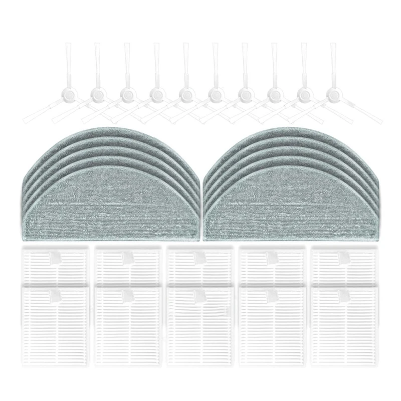 

1Set Parts Accessories Fit For Xiaomi Robot Vacuum E10 E12 Replacement Spare Parts Accessories Side Brush Hepa Filter Mop Cloth