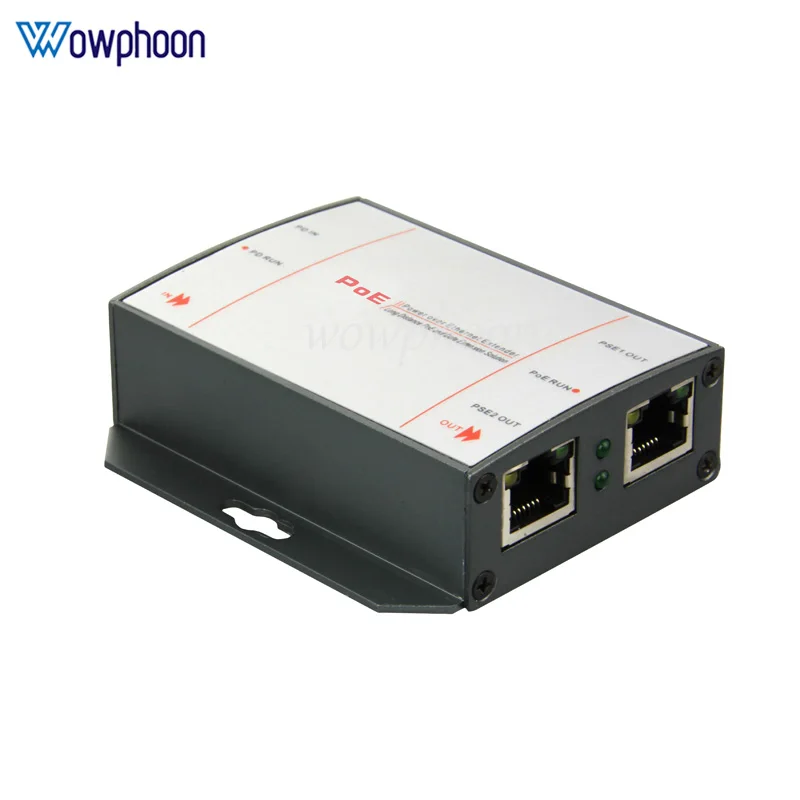 Single Port Gigabit PoE Splitter 60W 2 RJ45 ports 1 PoE port the output power is 60W, voltage is 56V