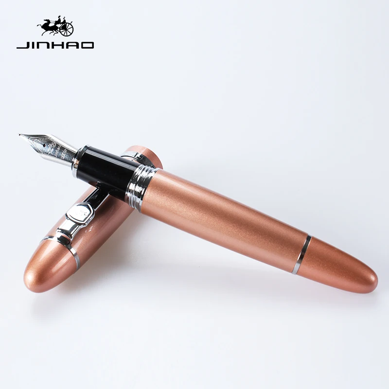 JINHAO 159 fountain pen metal gold pen business office screw cap signature art pens practical Student Stationery school supplies