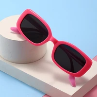 children cute summer eye protection sun glasses stylish boys girls silicone sunglasses kids polarized uv400 square eyewear