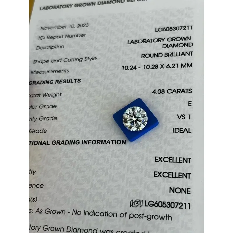 Лабораторный бриллиант RUIF 2024 4.08ct
