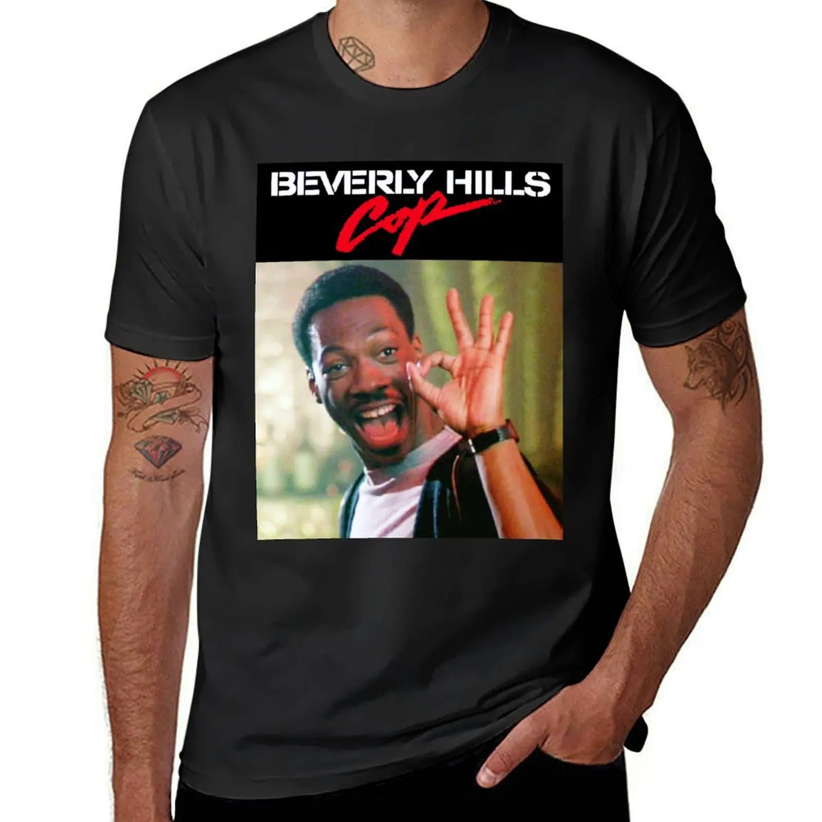 Футболка с принтом Беверли Хиллз коп-аксел потрясающая одежда для мужчин