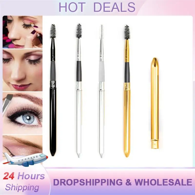 

Набор металлических кистей для макияжа бровей, ресниц, тушь для ресниц, крем для бровей, Кисть для макияжа, инструменты для макияжа