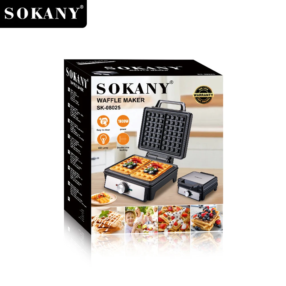 

Электрическая вафельница Sokany 1600 Вт