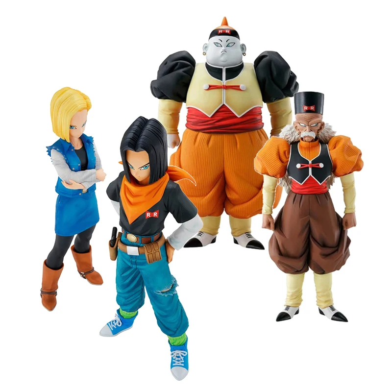 

27/24cm Dragon Ball Dr.gero Android 17 18 19 20 Action Figure Statue Gk Collection Dolls PVC Ornament Figurine Anime Model Toys