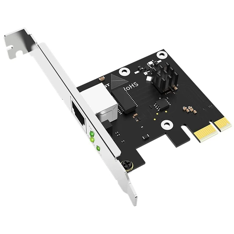 

Game PCIE Card 2500Mbps Gigabit Network Card 10/100/1000Mbps RTL8125B RJ45 Wired Computer PCI-E 2.5G Network Adapter