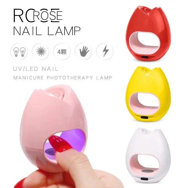 

16W Rose nail Polish lamp Nail Polish Light Therapy machine USB Sunlamp LED quick-drying nail polish glue baking lamp