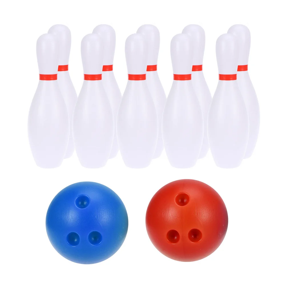2 Sets Toy Bowling Ball Small House Accessory Mini Decoration Kids Miniature Model Baby Toys Resin Props Adorable