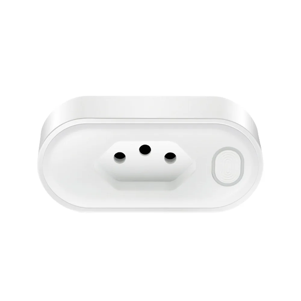 

Portable Wifi Plug Voice Control Plug 16a Smart Home Tuya Br Smart Socket Smart Life App Power Monitor Function Brazil Standard